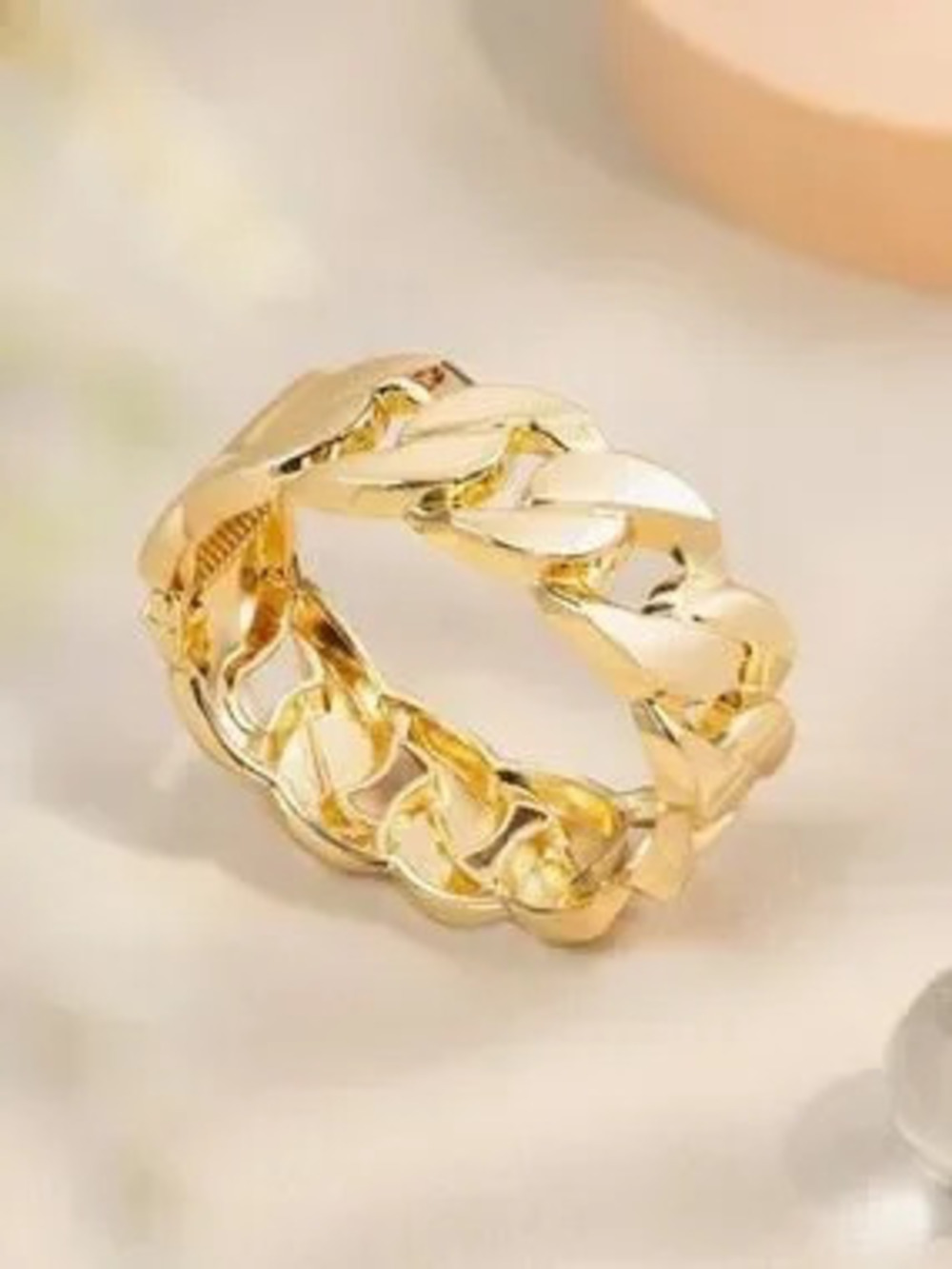 Gold Chain-Style Women's Ring